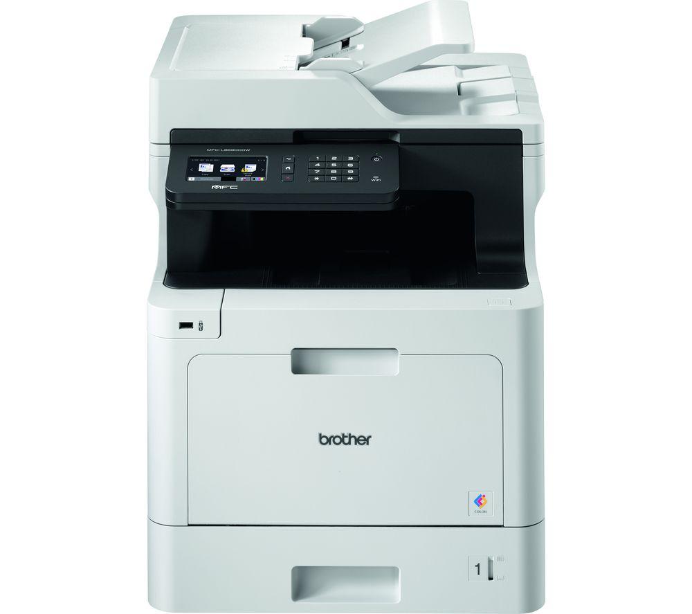 Brother MFC-L8690CDW All-in-One Wireless Laser Colour Printer with Fax, White