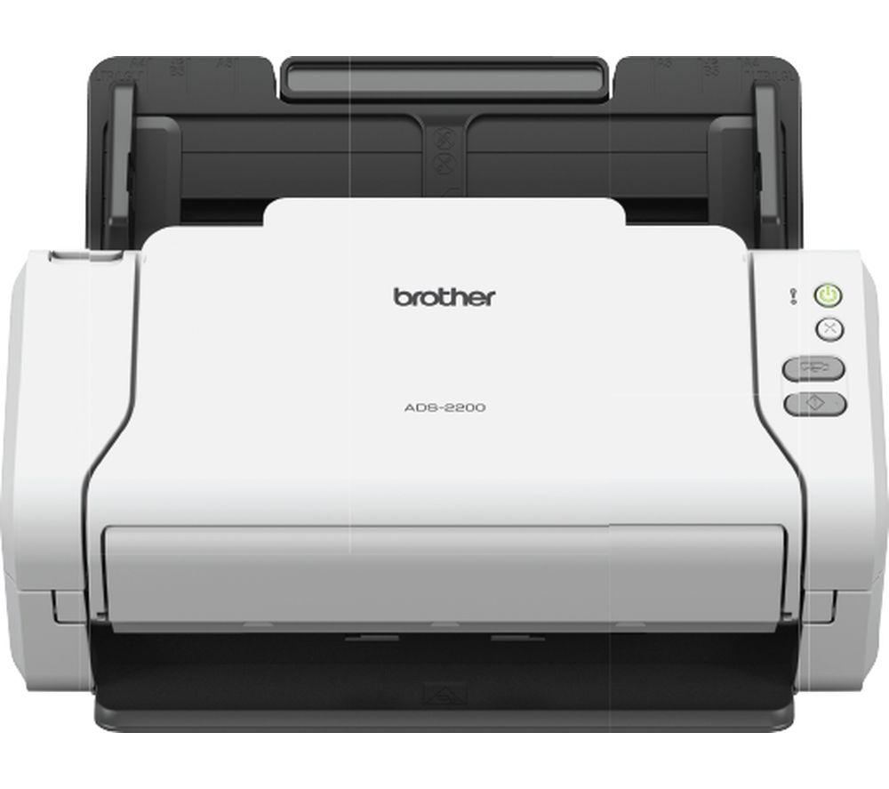 Image of Brother ADS-2200 Document Scanner, White