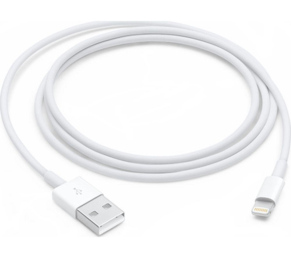 Image of APPLE Lightning to USB cable - 1 m, White