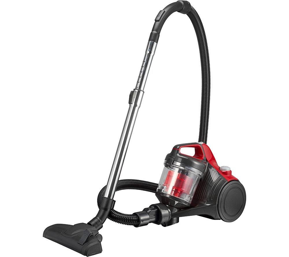 ESSENTIALS C700VC18 Cylinder Bagless Vacuum Cleaner - Red & Grey image number 2 of 4