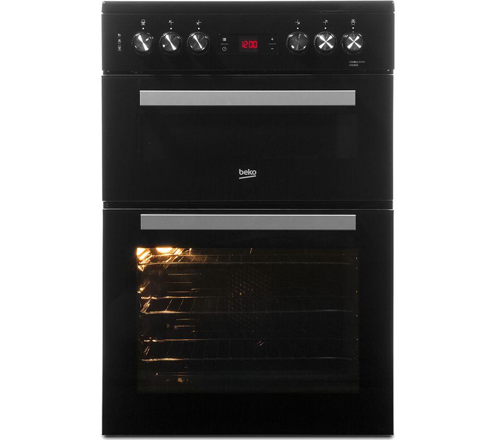 BEKO XDC653K 60 cm Electric Ceramic Cooker - Black & Silver, Black,Silver/Grey