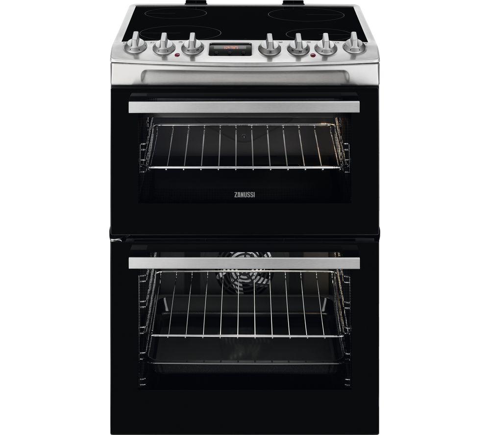 ZANUSSI ZCV69068XE 60 cm Electric Ceramic Cooker - Stainless Steel, Stainless Steel