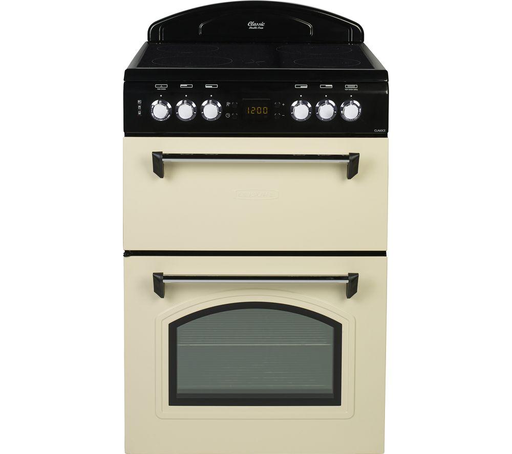 LEISURE CLA60CEC 60 cm Electric Ceramic Cooker - Cream & Black, Cream