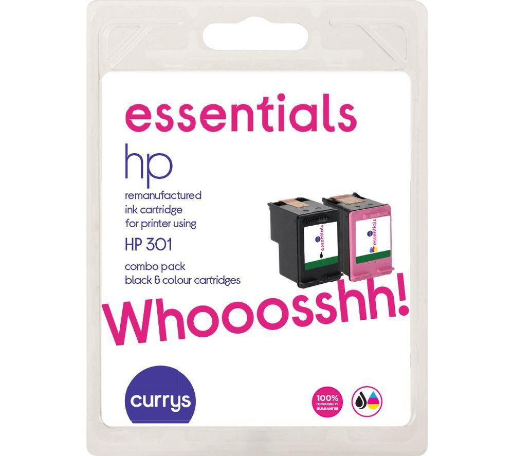 Click to view product details and reviews for Essentials Hp 301 Combo Black Tri Colour Ink Cartridges Black Tri Colour.