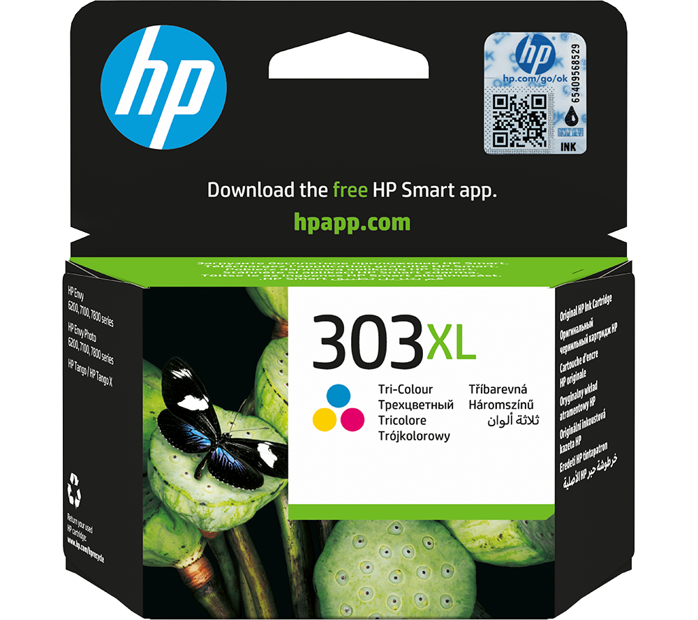 HP 303XL Original Tri-Colour Ink Cartridge, Tri-colour