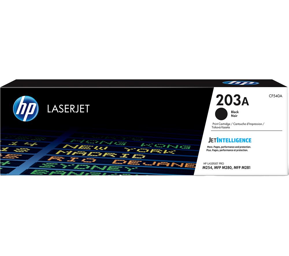 HP CF540A 203A Original LaserJet Toner Cartridge, Black, Single Pack