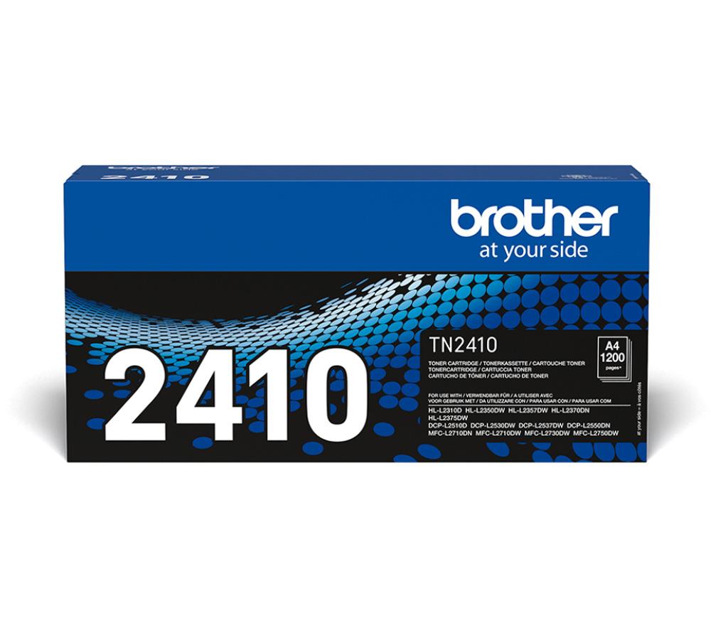 Brother TN-2410 Toner Cartridge, Black, Single Pack, Standard Yield, Includes 1 x Toner Cartridge, Brother Genuine Supplies