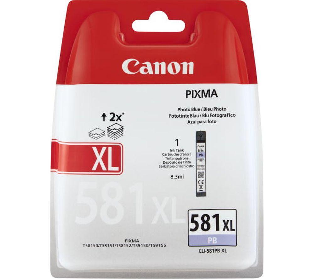 Canon CLI-581PB XL - 8.3 ml - XL size - photo blue - original - blister with security - ink tank - for PIXMA TR8550, TS8151, TS8250, TS8251, TS8252, TS8350, TS8351, TS8352, TS9150, TS9155
