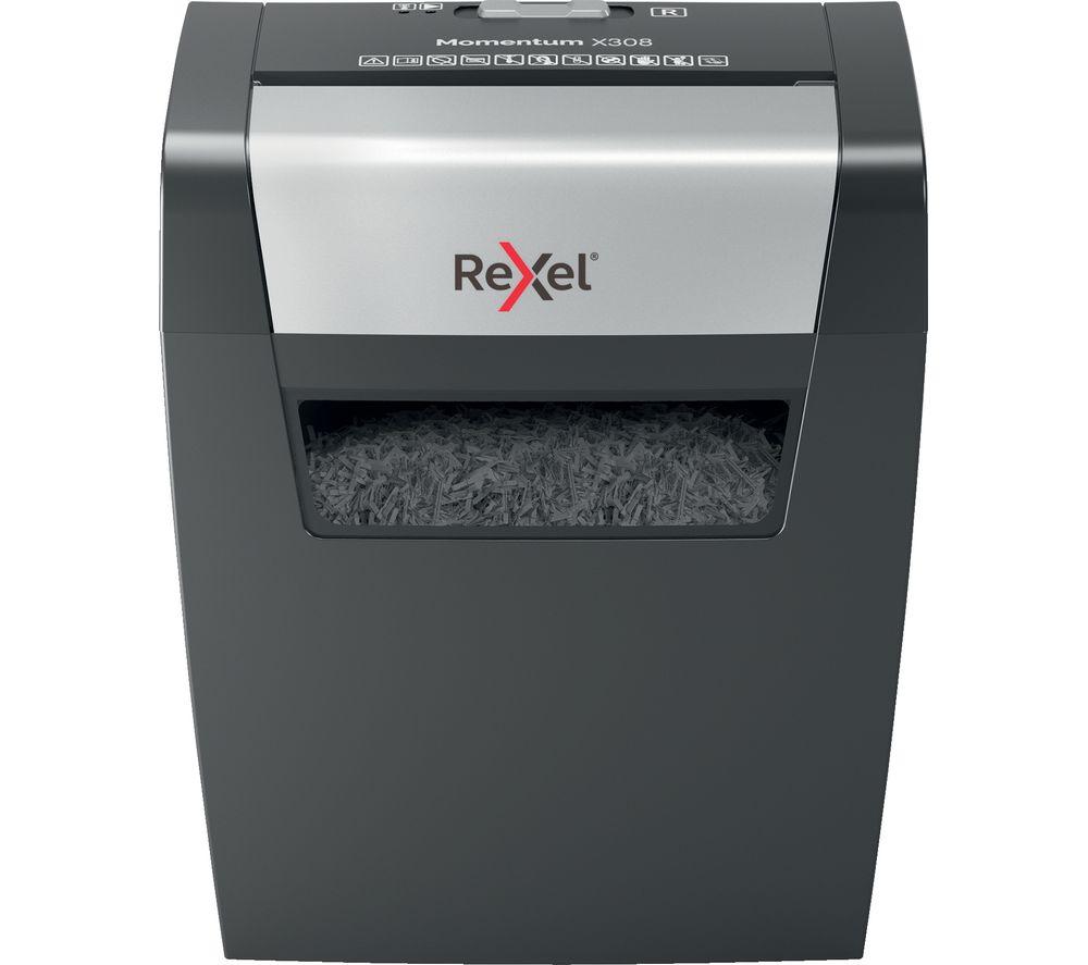 REXEL Momentum X308 2104570 Cross Cut Paper Shredder image number 4 of 12