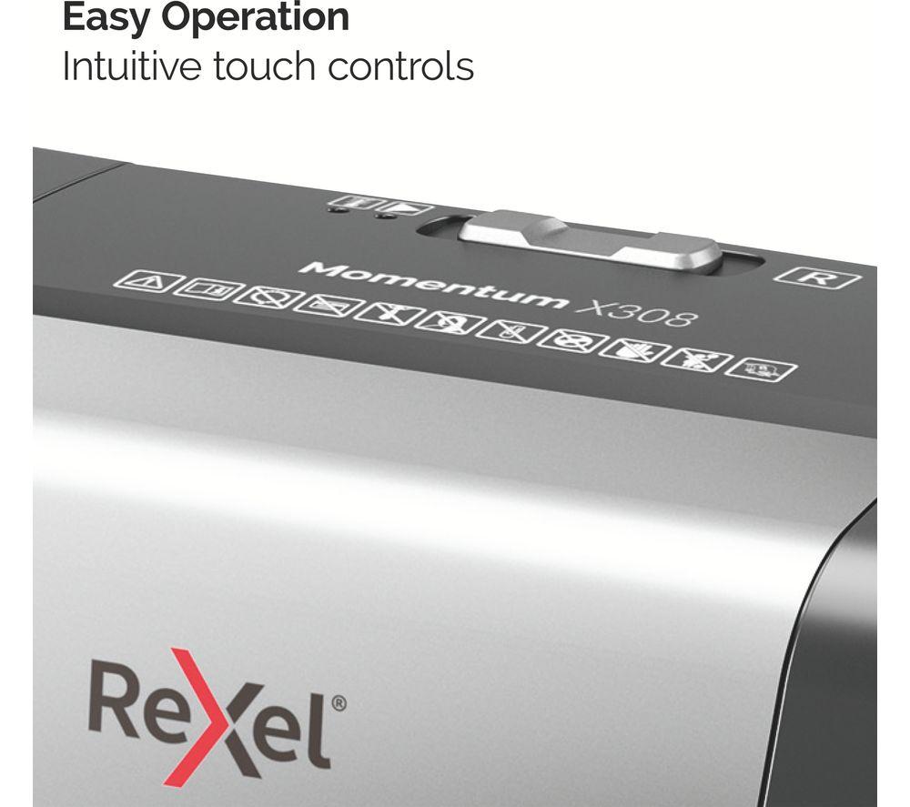 REXEL Momentum X308 2104570 Cross Cut Paper Shredder image number 11 of 12