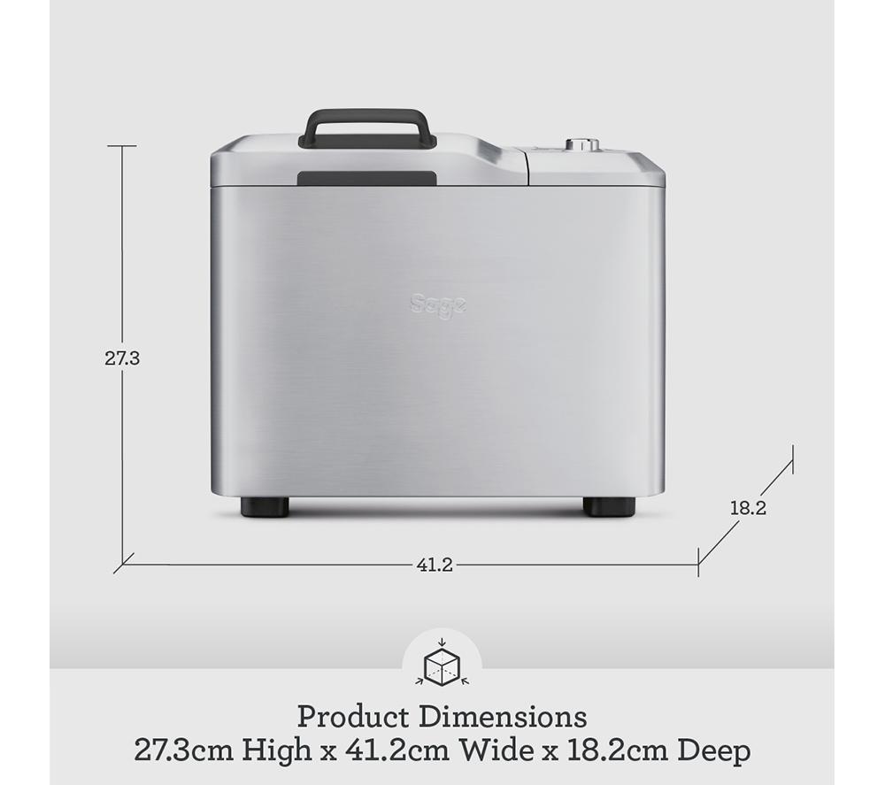 SAGE Custom Loaf Pro BBM800BSS Breadmaker - Stainless Steel image number 6 of 11