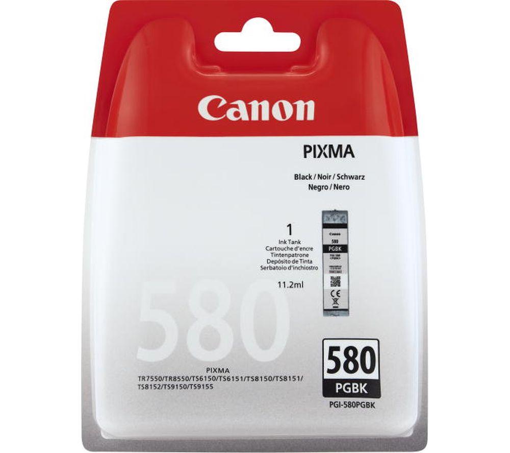 CANON PGI-580 Black Ink Cartridge, Black