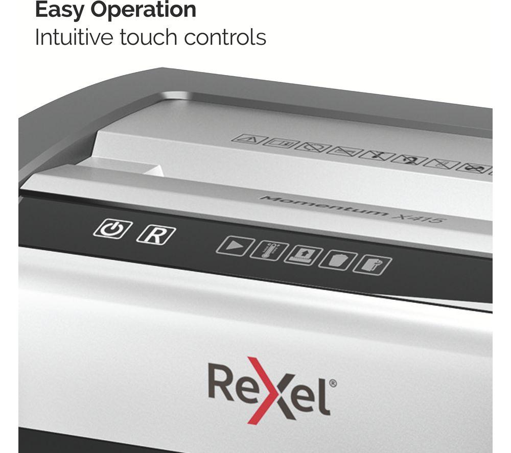 REXEL Momentum X415 Cross Cut Paper Shredder image number 11 of 12