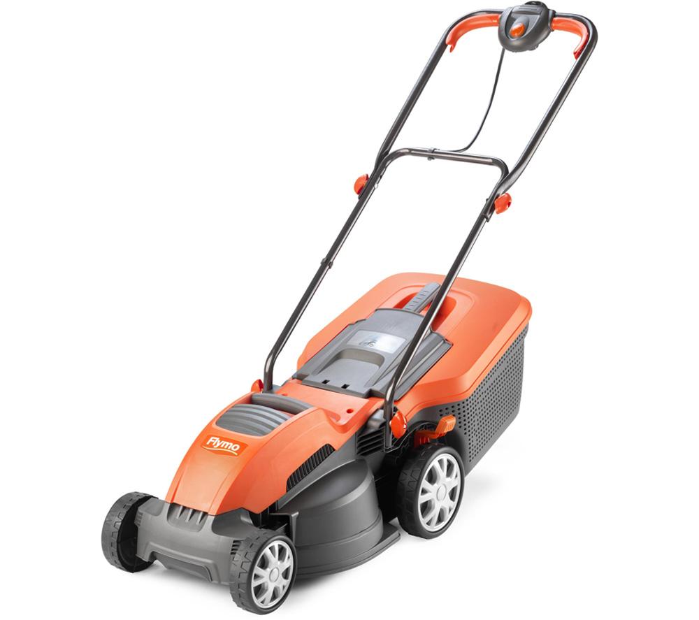 FLYMO Speedi-Mo 360C Rotary Lawn Mower - Orange & Grey