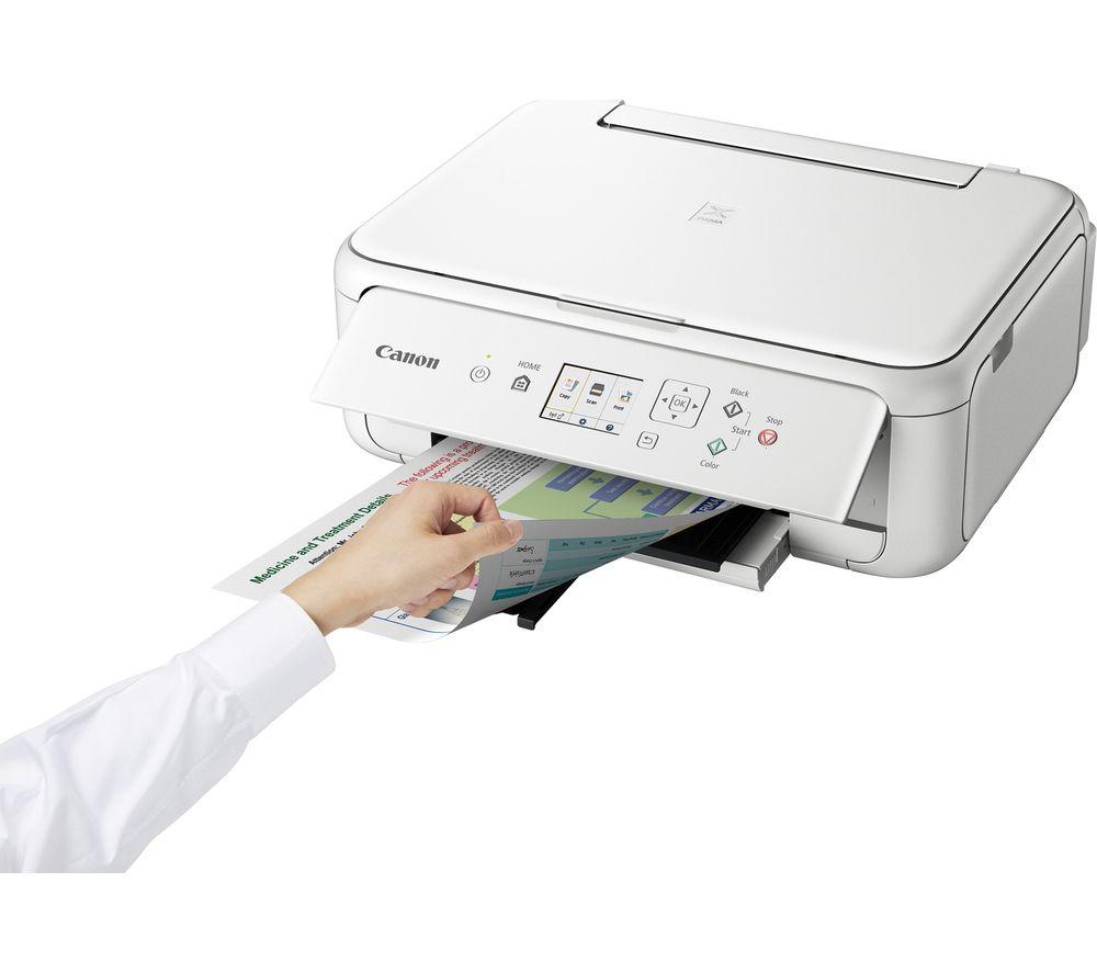 printerbase.co.uk - The Canon Pixma TS5150 is fun and affordable, this  small, stylish family printer takes all the hassle out of creating  beautiful borderless images and documents at home with smart wireless