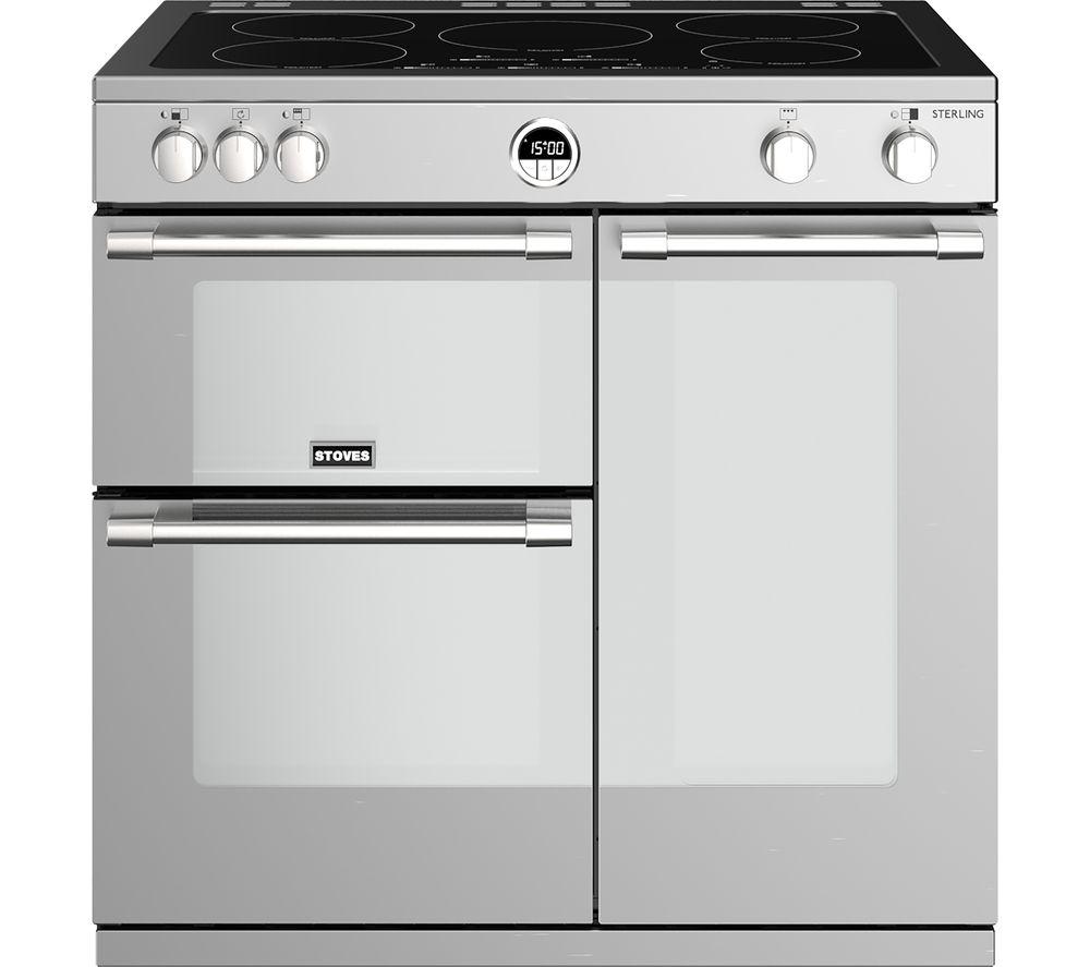 STOVES Sterling S900Ei 90 cm Electric Induction Range Cooker - Stainless Steel, Stainless Steel