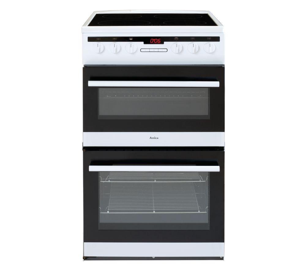 AMICA AFC5550WH 50 cm Electric Ceramic Cooker - White