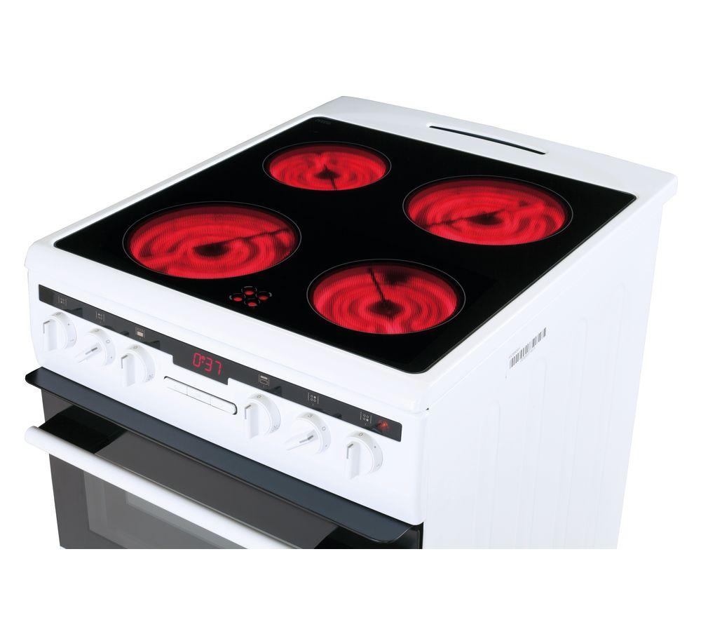 AMICA AFC5550WH 50 cm Electric Ceramic Cooker - White image number 4 of 7