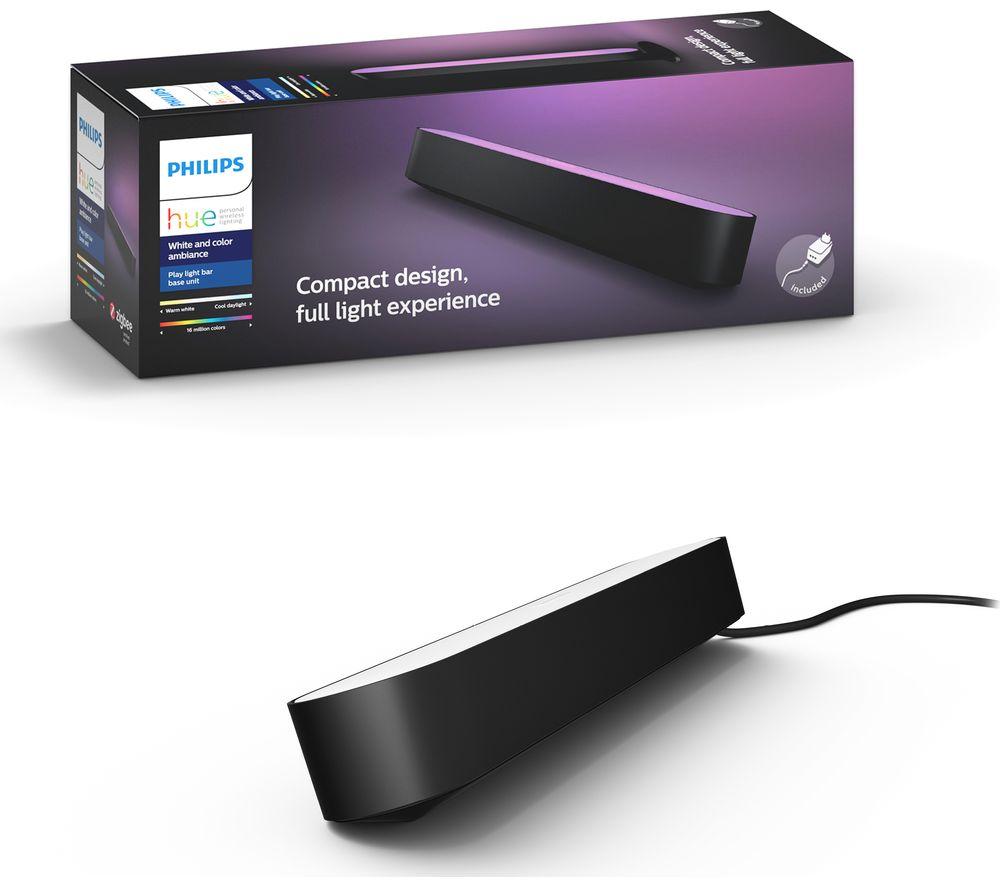 Buy PHILIPS Play White & Colour Ambiance Smart Light Bar - Black Currys