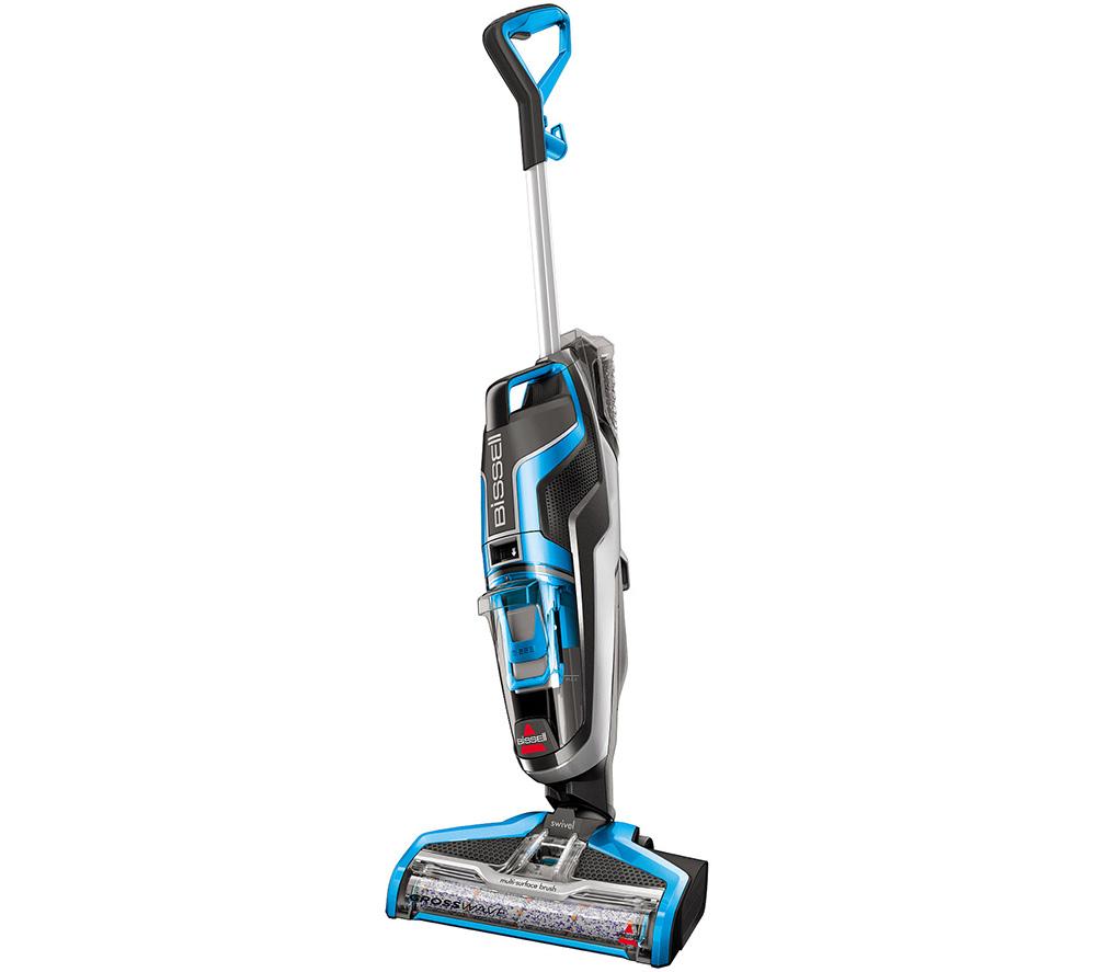 BISSELL CrossWave Upright Wet & Dry Vacuum Cleaner - Titanium & Blue