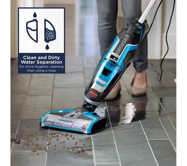 BISSELL CrossWave Upright Wet & Dry Vacuum Cleaner - Titanium & Blue image number 2