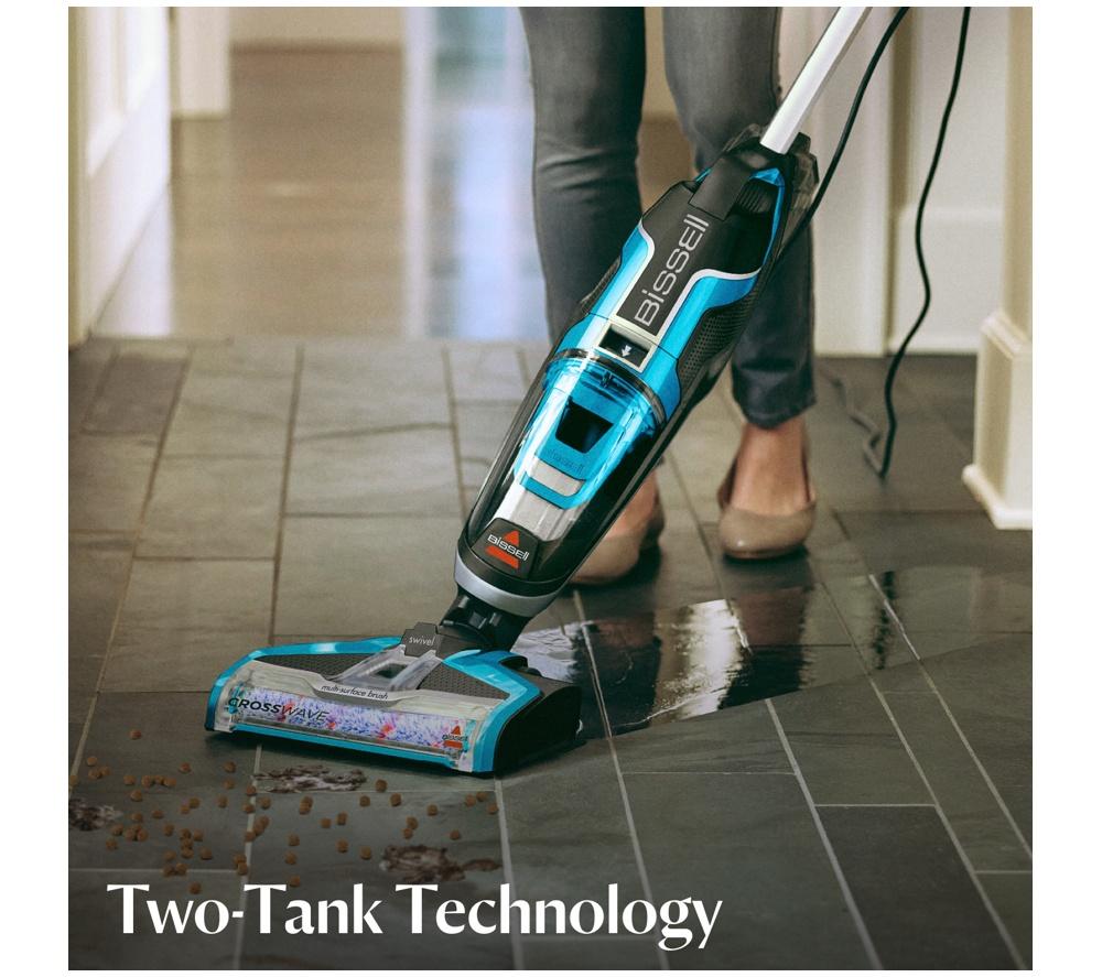 BISSELL CrossWave Upright Hard Floor Vacuum Cleaner - Titanium & Blue image number 4 of 12