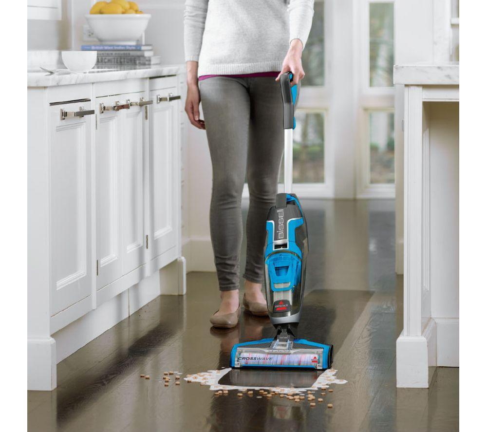 BISSELL CrossWave Upright Hard Floor Vacuum Cleaner - Titanium & Blue image number 9 of 12
