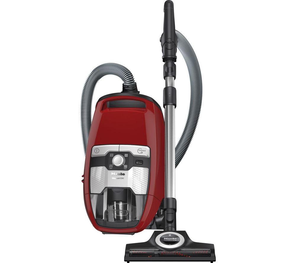 MIELE Blizzard CX1 Cat & Dog PowerLine Cylinder Bagless Vacuum Cleaner - Red
