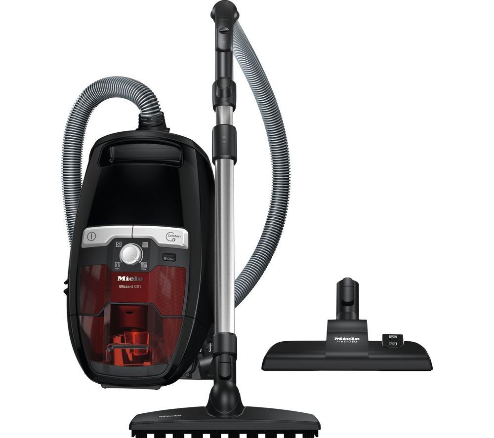MIELE Blizzard CX1 Pure Power Cylinder Bagless Vacuum Cleaner - Black & Red