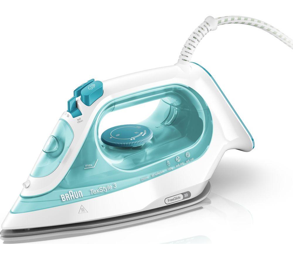 Image of BRAUN TexStyle 3 SI3041.GR Steam Iron - Green, Green