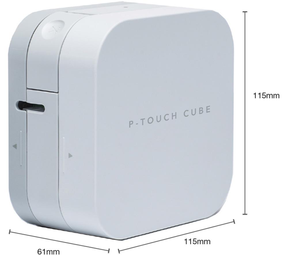 BROTHER PT Cube PTP300BT Bluetooth Label Printer image number 3 of 12