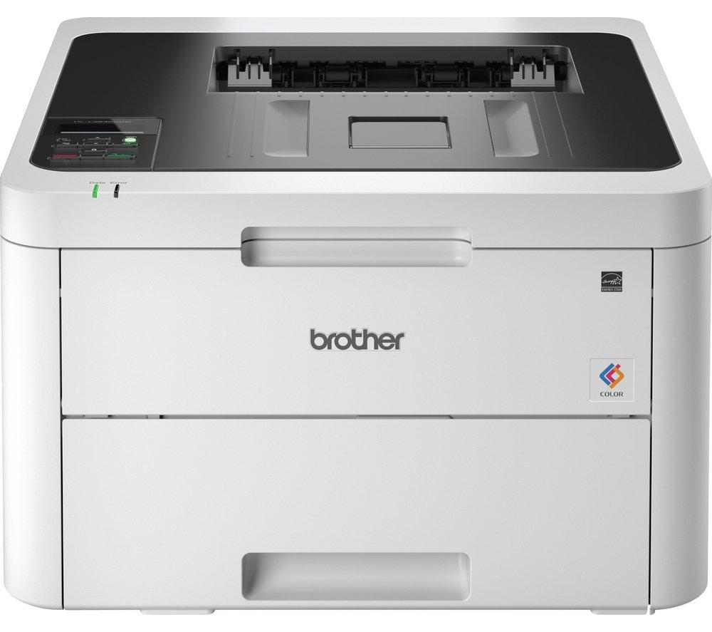 BROTHER HLL3230CDW Wireless Laser Colour Printer, Silver/Grey