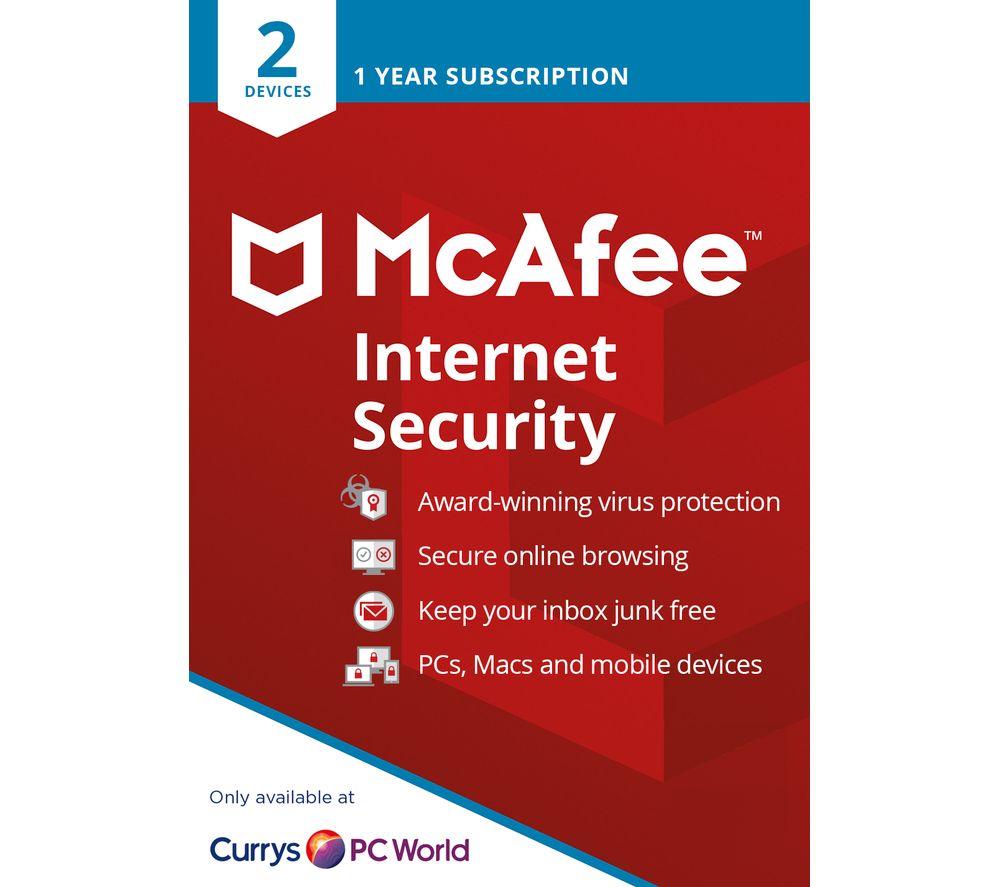 Image of MCAFEE Internet Security - 1 year for 2 devices