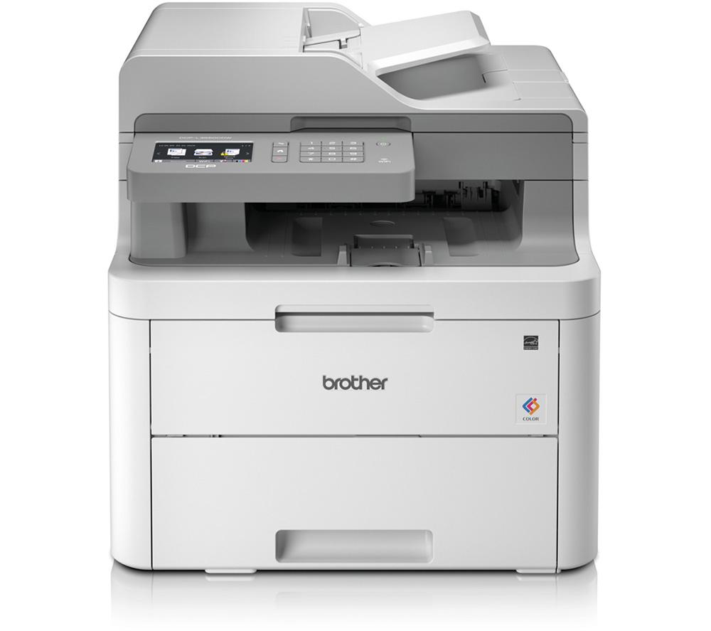 BROTHER DCPL3550CDW All-in-One Wireless Laser Colour Printer, Silver/Grey