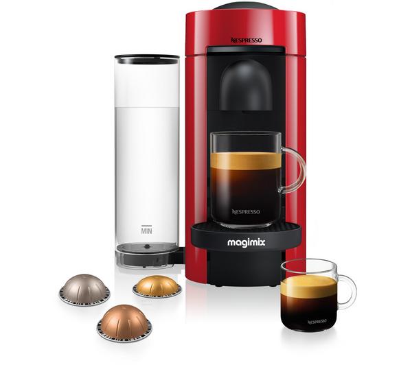 Magimix Nespresso Vertuo Plus Coffee Machine Aeroccino 1260W 19 Bar Silver 
