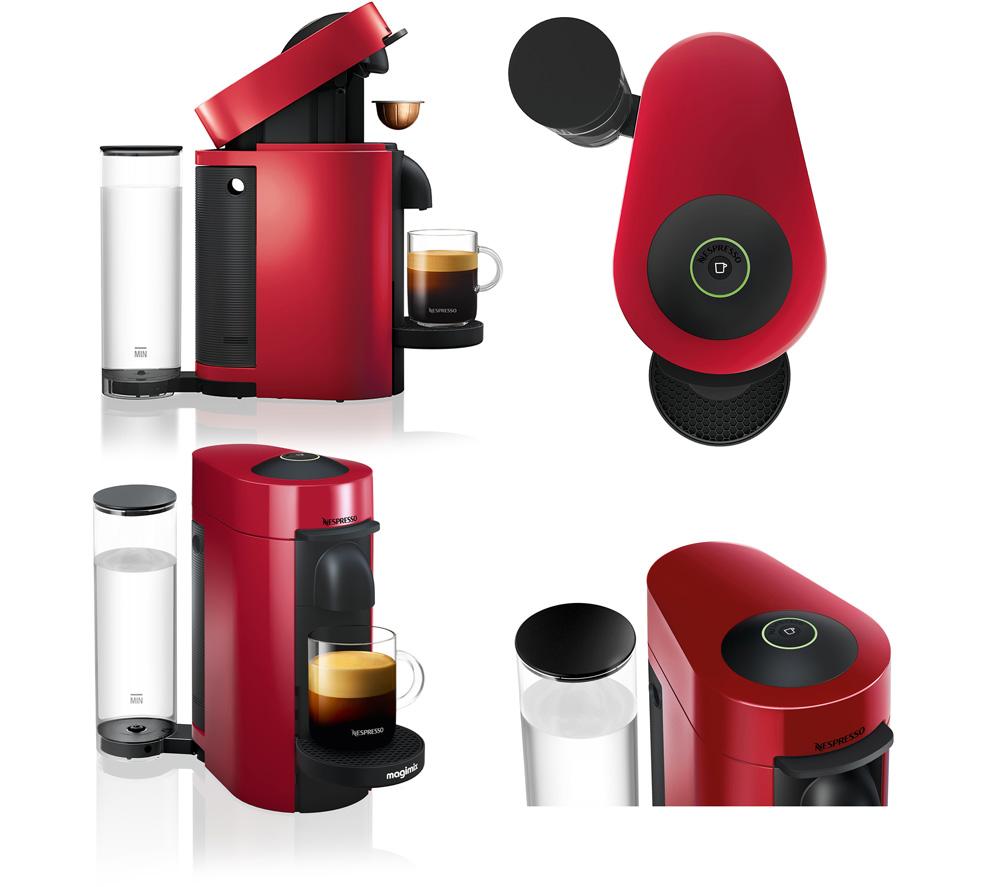 VertuoPlus Cherry Red, Vertuo Coffee Machine