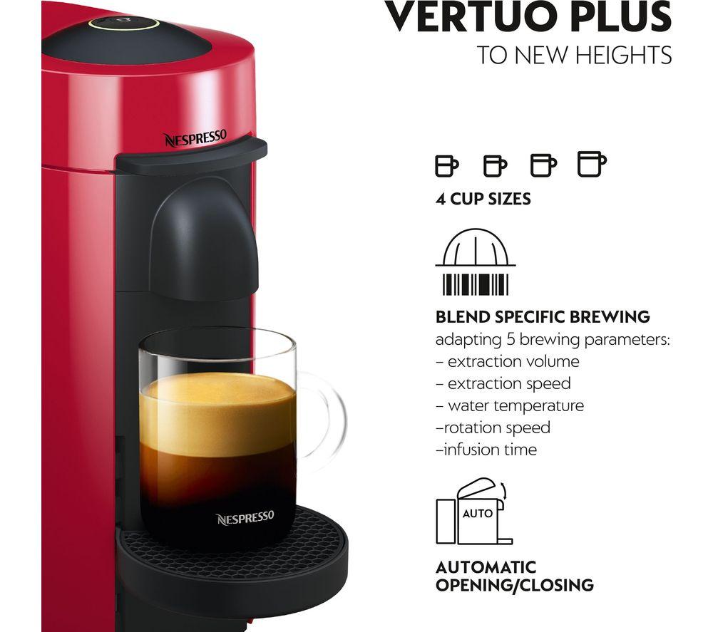 Buy NESPRESSO by Magimix Vertuo Plus 11389 Pod Coffee Machine Red