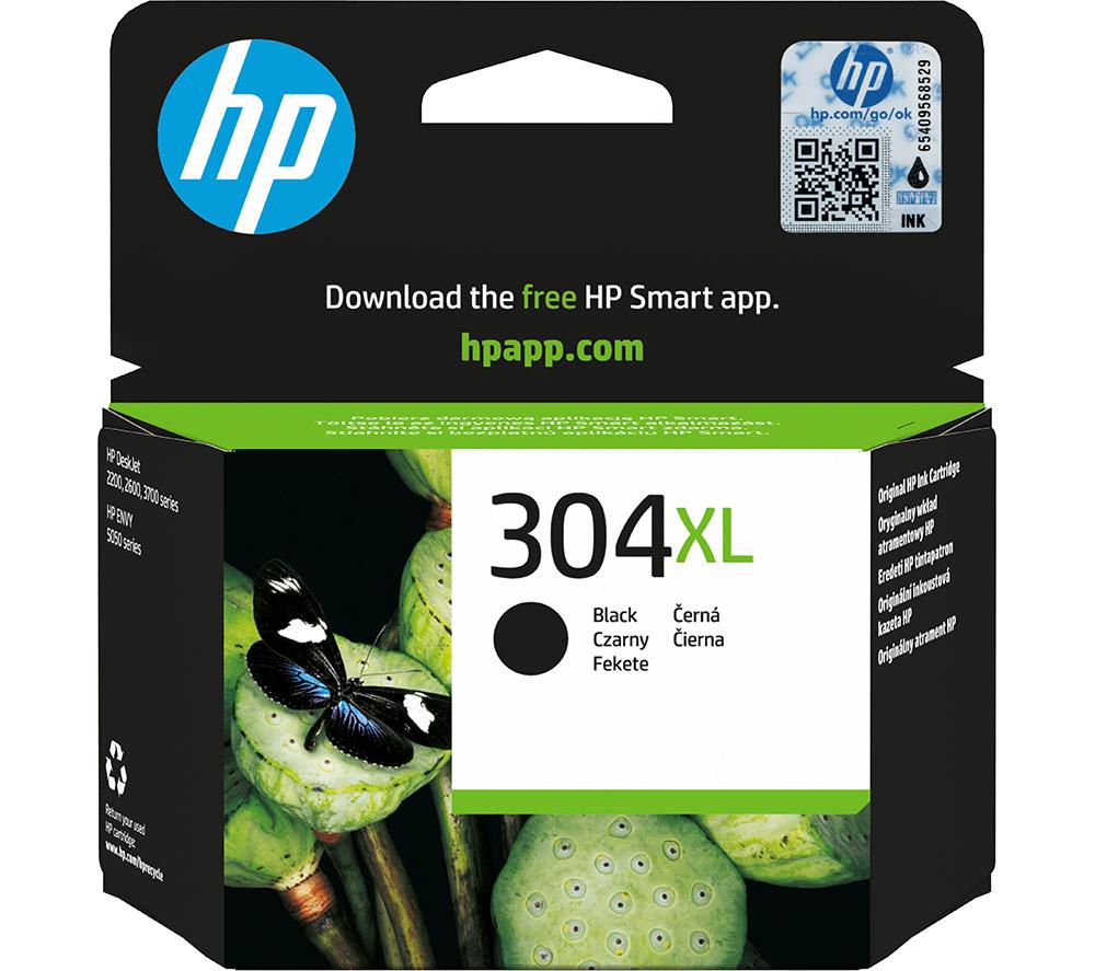 HP 304XL Original Black Ink Cartridge, Black