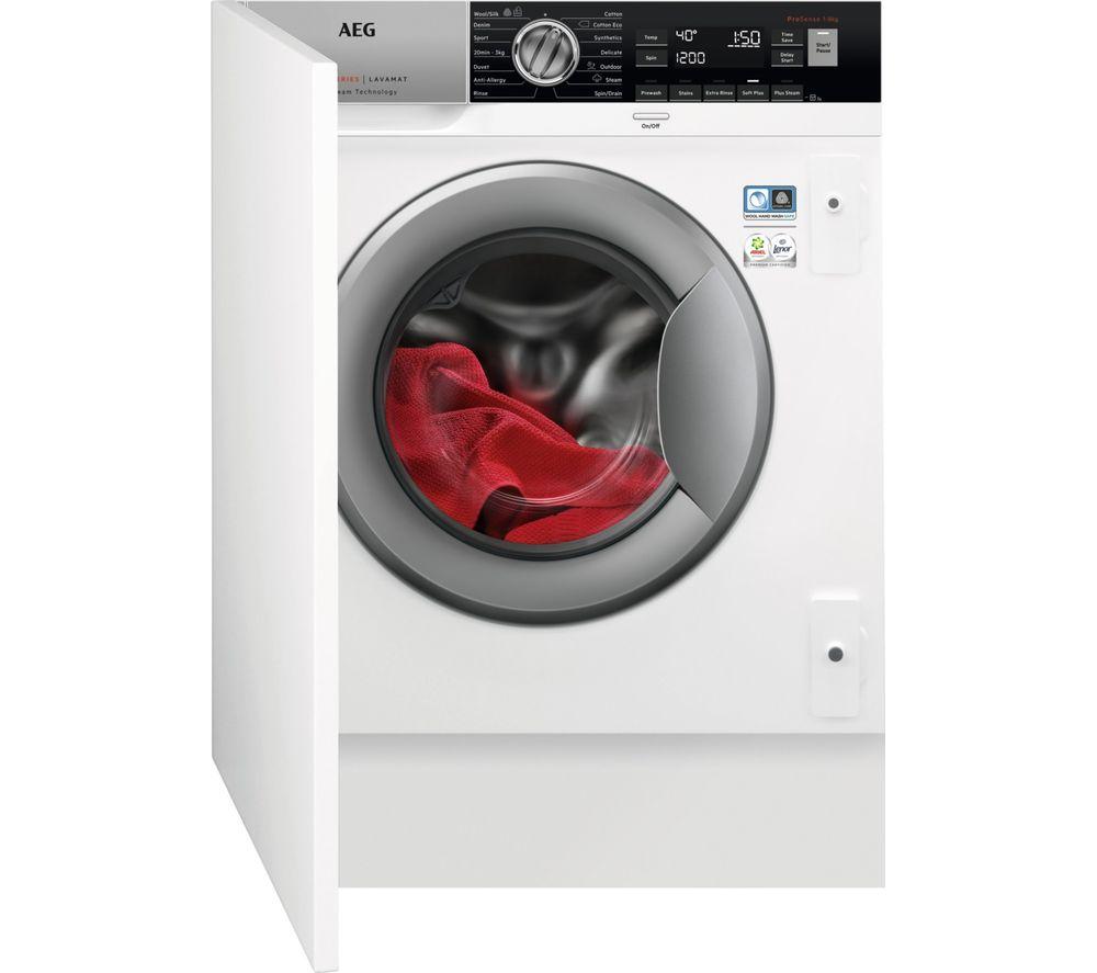AEG 7000 Series L7FC8432BI Integrated 8 kg 1400 Spin Washing Machine
