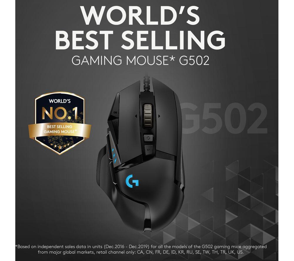 Buy LOGITECH G502 Hero Optical Gaming Mouse CurrysIE