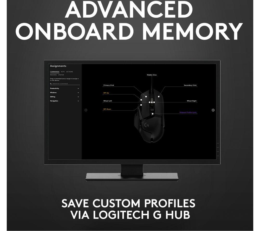 LOGITECH G502 Hero Optical Gaming Mouse image number 24 of 28