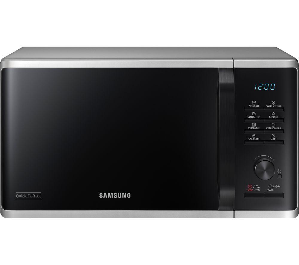 SAMSUNG MS23K3515AS/EU Solo Microwave - Silver, Silver/Grey