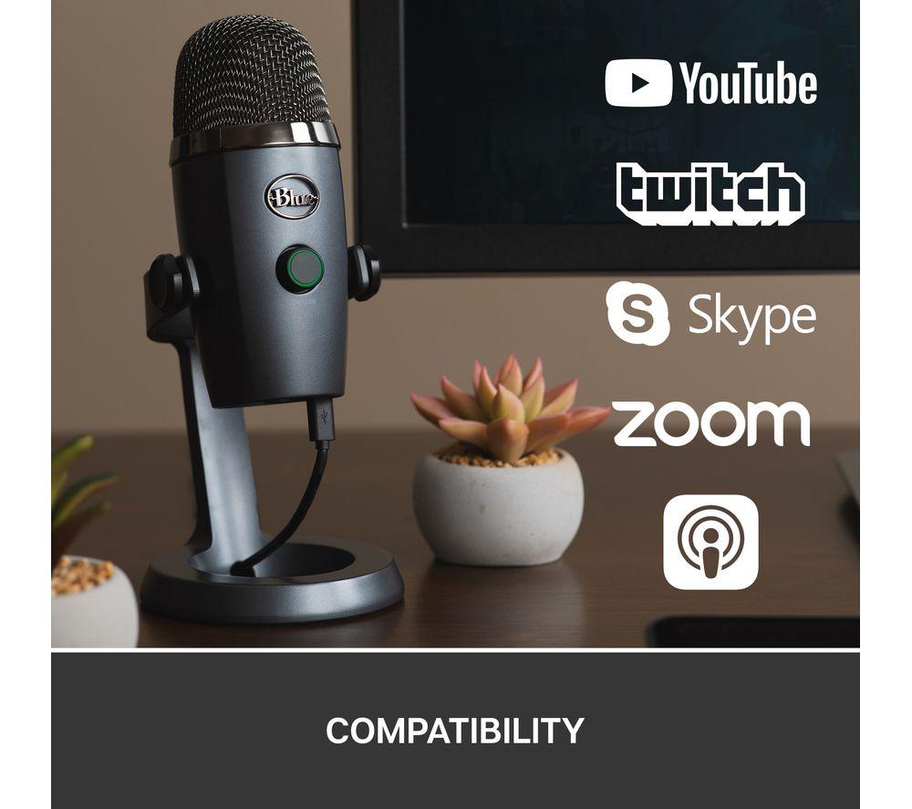 BLUE Yeti Nano USB Streaming Microphone - Grey