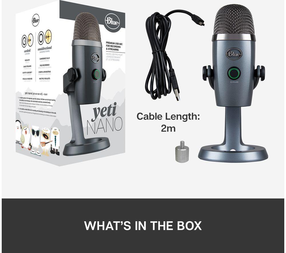 YETI Nano USB Streaming Microphone - Grey image number 17 of 18