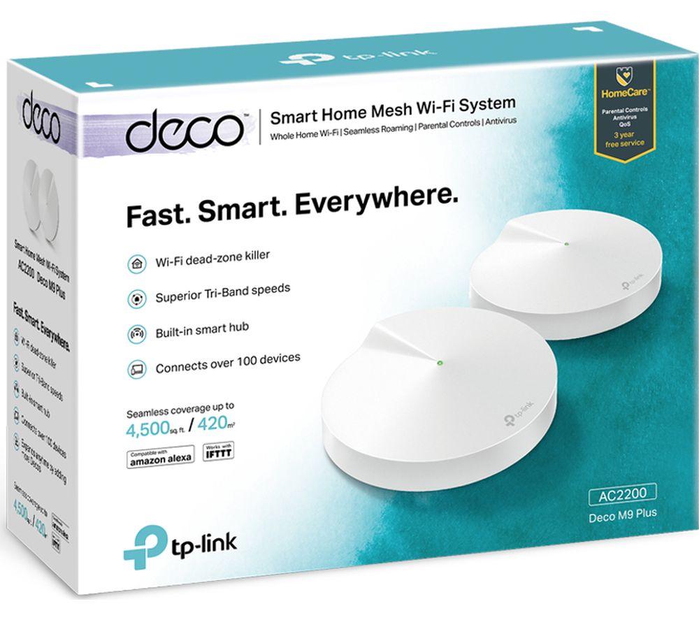 TP-LINK Deco M9 Plus Whole Home WiFi System - Twin Pack