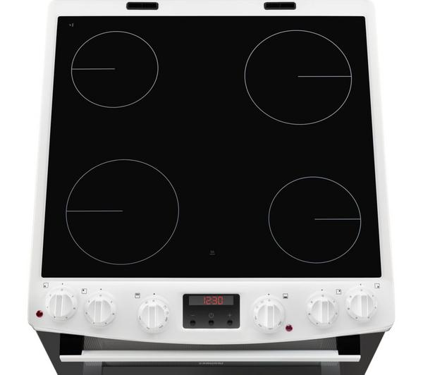 ZANUSSI ZCV66250WA 60 cm Electric Cooker - Black & White image number 4