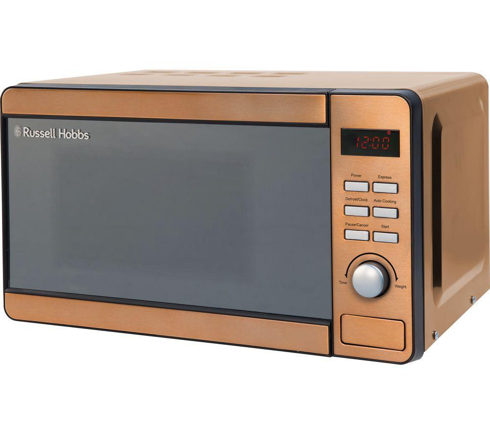 RUSSELL HOBBS RHMD804CP Compact Solo Microwave - Copper, Brown,Gold