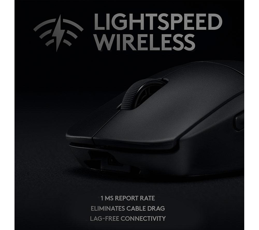 Logitech pro wireless gaming mouse in black new arrivals