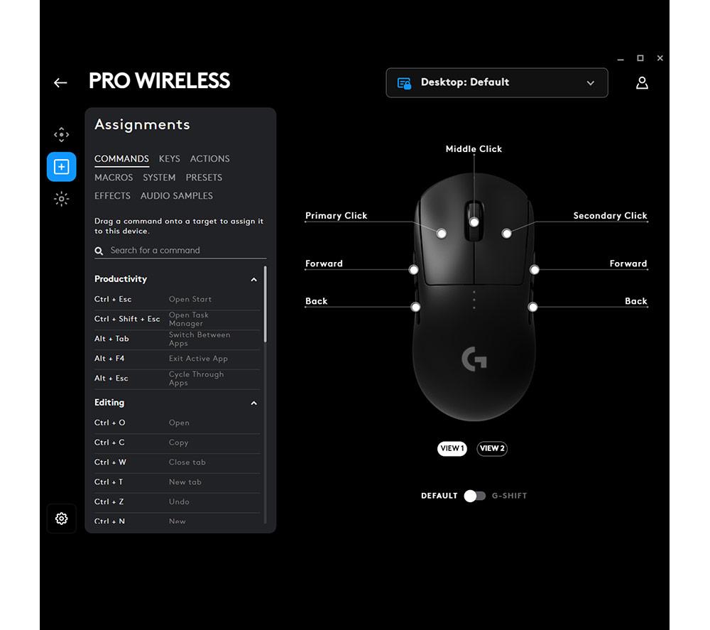 Logitech G hotsell PRO Wireless Optical Gaming Mouse with RGB Lighting in Black