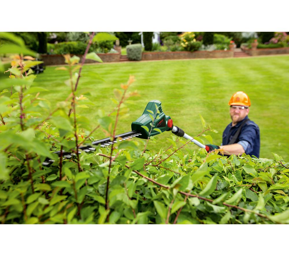 Bosch cordless long reach deals hedge trimmer